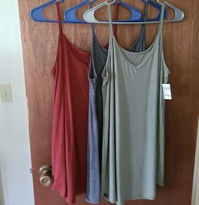 Long spaghetti strap tank